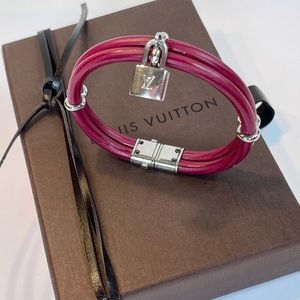 AUTHENTIC LV KEEP IT TWICE BRACELET - FUCHSIA